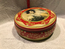 Vintage Young Victorian Girl & Bunny Biscuit Tin (#431)