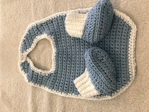 Handmade Infant Large Newborn Bib & Booty Sets