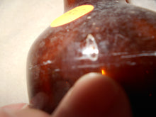 3 Vintage Dark Amber Beverage Bottles (502)