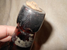 3 Vintage Dark Amber Beverage Bottles (502)