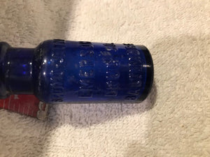 Vintage Bromo-Seltzer Colbat Blue Bottle (#478)