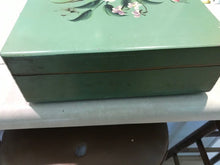 Vintage Wooden, Hand Painted Silverware Box (#258)