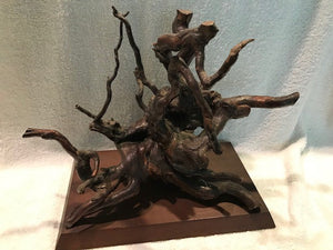 Vintage Lacquered, Mounted Driftwood Sculpture (#7)