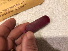 Vintage Edmund Scientific Co Synthetic Ruby in Original Packaging (#480)