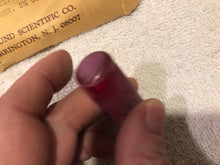 Vintage Edmund Scientific Co Synthetic Ruby in Original Packaging (#480)