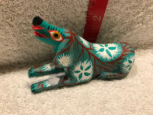 Vintage Melchor Hand-Carved & Painted Dog Figure (#416)