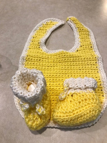 Handmade Infant Large Newborn Bib & Booty Sets