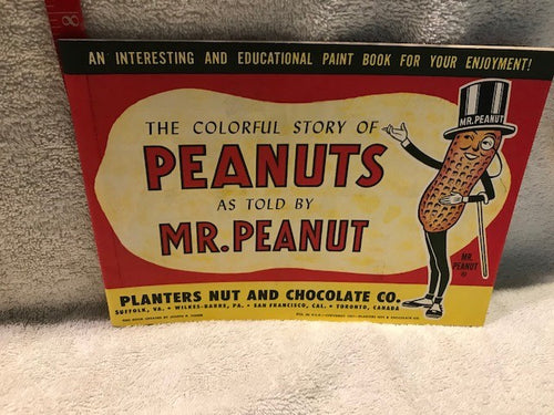 Vintage 1950s Mr. Peanut Story/Paint Book (#306)