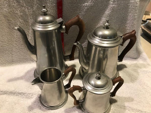 Vintage Stieff Pewter Tea & Coffee Set (#400)