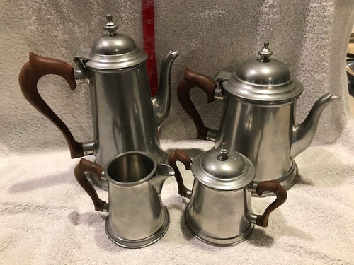 Vintage Stieff Pewter Tea & Coffee Set (#400)