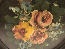 Vintage Floral Tole, Tole-Like Tray (#411)