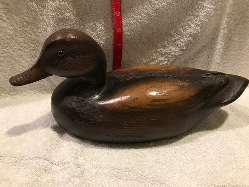 Lacquered Wood Duck Decoy -Decorative (#418)