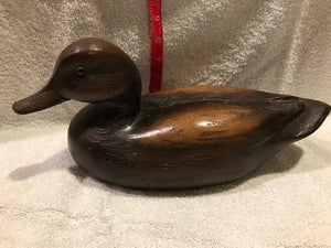 Lacquered Wood Duck Decoy -Decorative (#418)