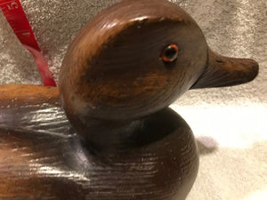 Lacquered Wood Duck Decoy -Decorative (#418)