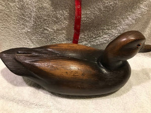 Lacquered Wood Duck Decoy -Decorative (#418)